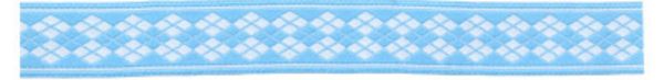 Лента (тесьма) жаккардовая 20.0 мм / 10±0.5 метров, голубой, Gamma TRJ-44