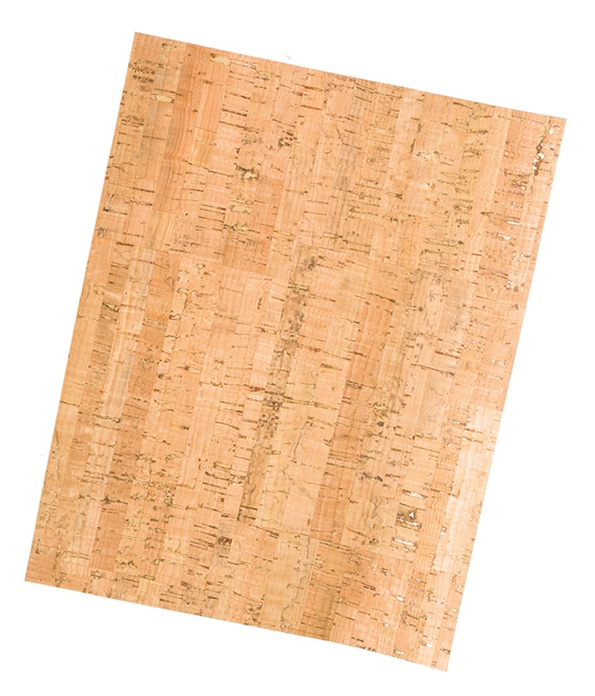 Корковая (пробковая) бумага 0,65 мм, 45x35 см, натуральный светлый (01), 1 шт