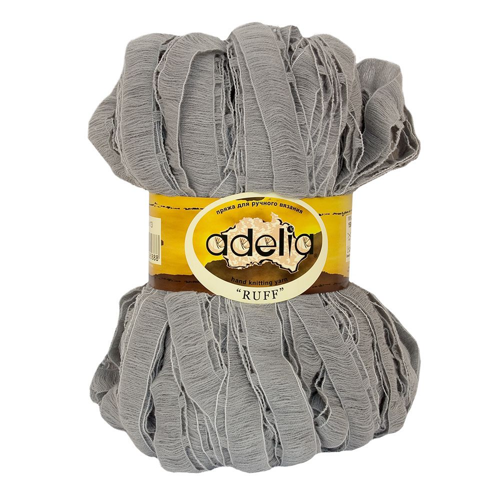Пряжа Adelia Ruff / уп.2 мот. по 150г, 60м, 13 св.серый