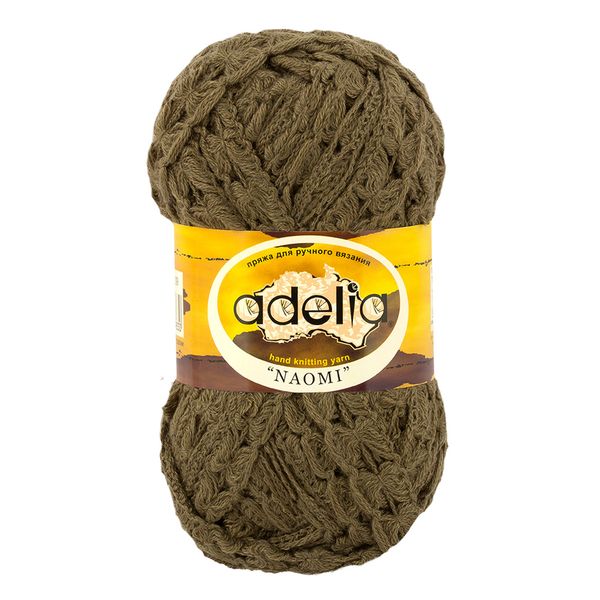 Пряжа Adelia Naomi / уп.5 мот. по 100г, 24м, 09 т.зеленый