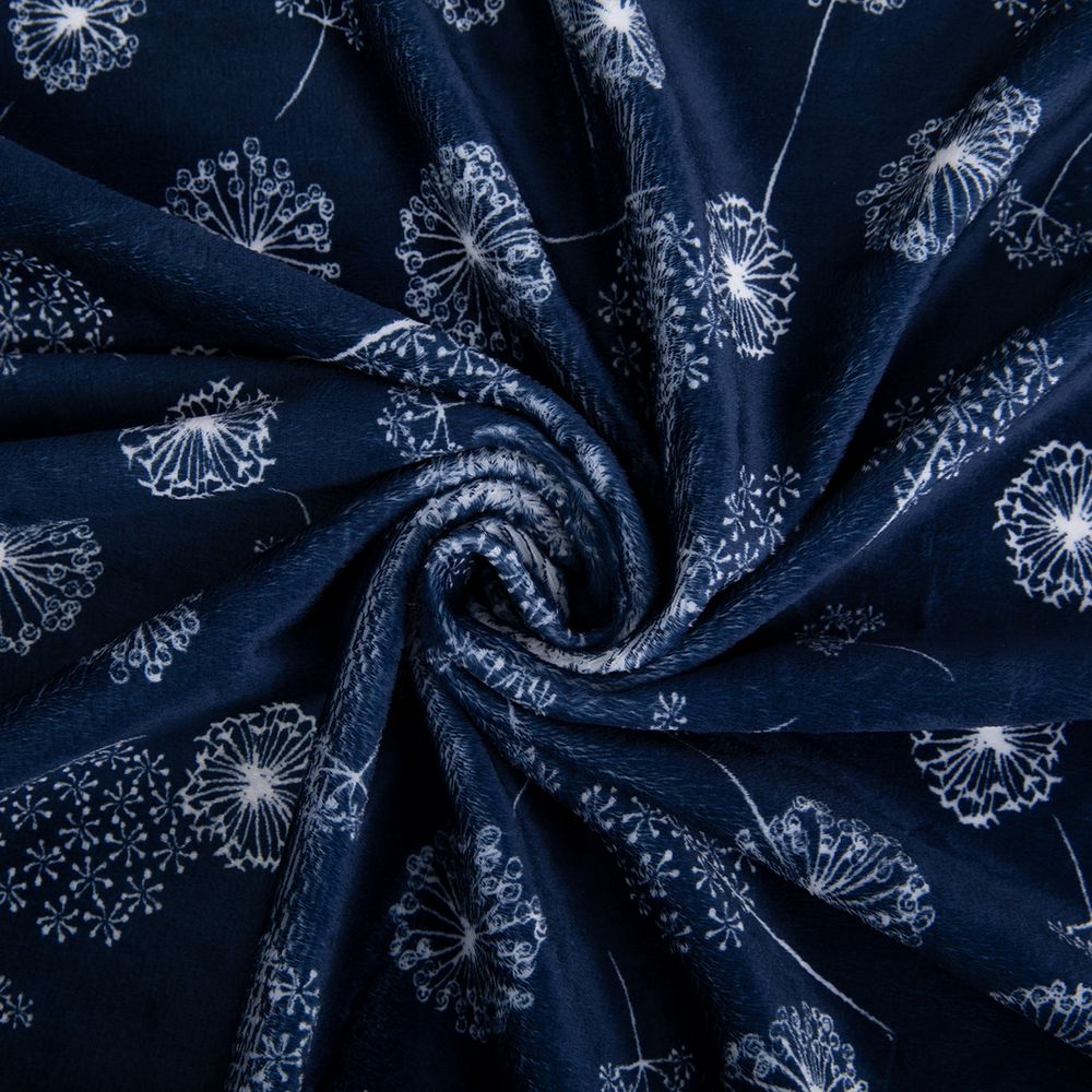 Плюш (ткань) Peppy SS Rainbow Magic Cuddle 370 г/м², 100х150 см, WHISH Navy