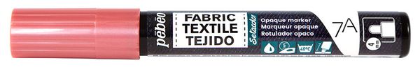 Маркер для темных и светлых тканей 7A Opaque 4 мм, перо круглое, 6 шт, 804434 Под розовую медь, Pebeo