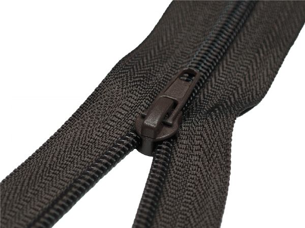 Молния спираль (витая) (цв.SBS) брючная Т4 (4 мм) 1 зам., н/раз., 20 см, автомат, S-176 коричневый, 2500 шт