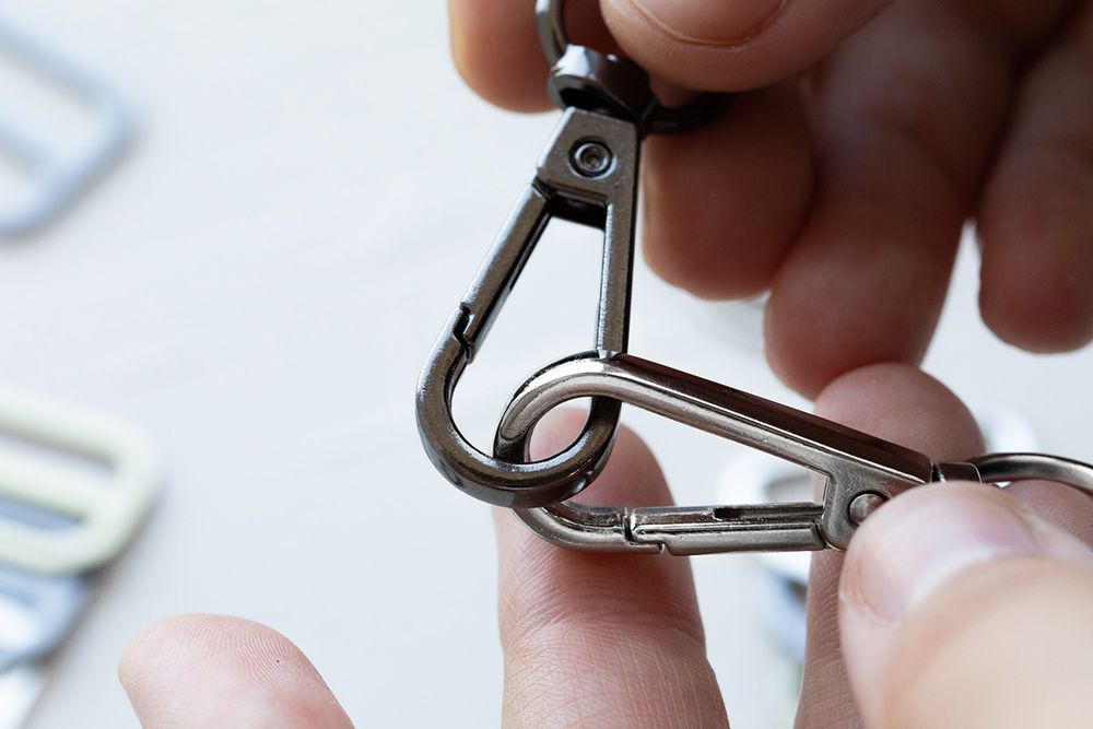 Карабин металл 32.0 мм (50х38 мм), 10 шт, 04 никель, Gamma GH 112/32/10