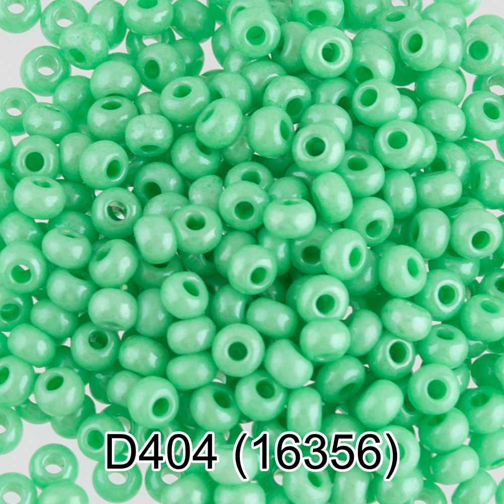 Бисер Gamma 10/0 (2.3 мм), 50 г, D404 салатовый, 16356, круглый 4