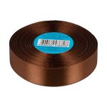 Лента атласная 1-сторонняя 25.0 мм / 33±2 метра, 098 т-коричневый, Gamma