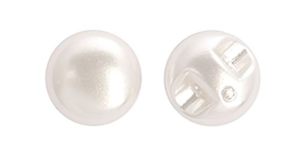 Пуговицы на ножке пластик A1004 цв.001 белый 16L-10мм, 50 шт