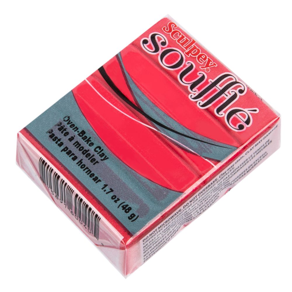 Полимерная глина 48 г, 6004 малиновый, Sculpey SU