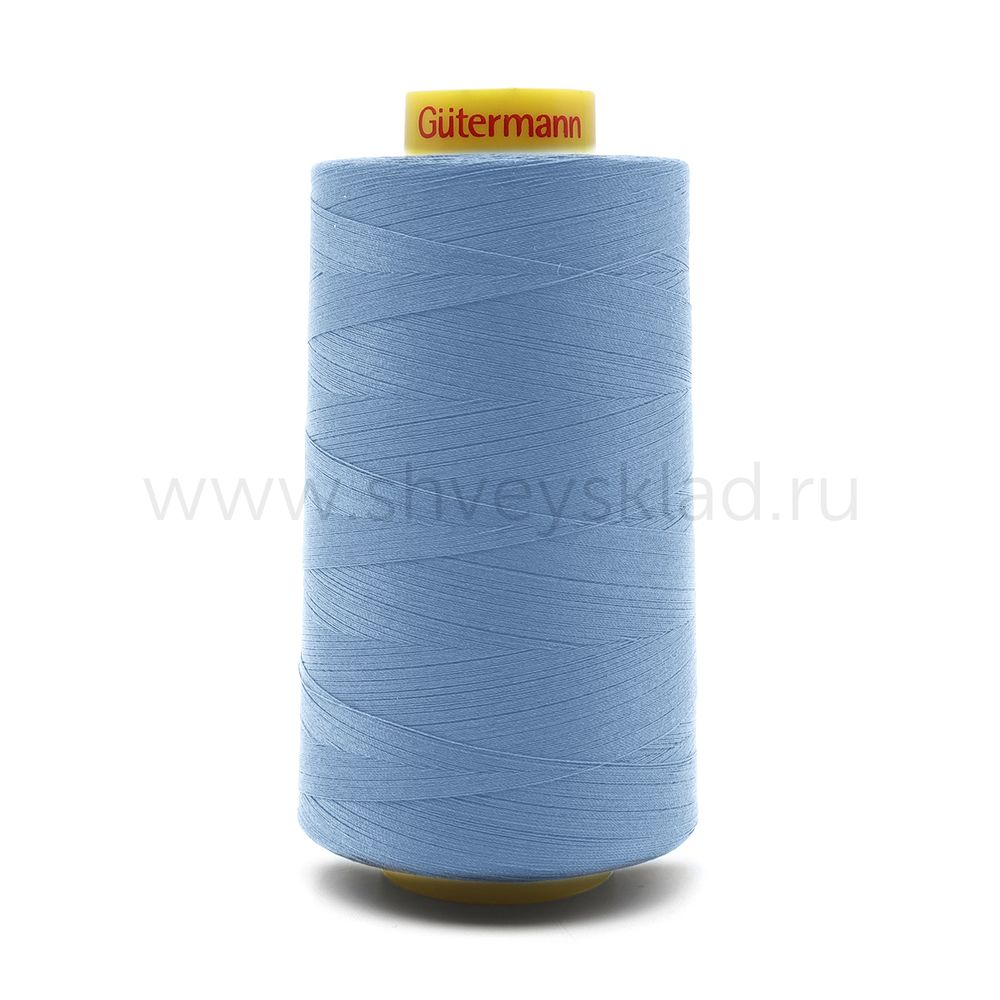 Нитка универсальная Gutermann Mara 120/2, 5000 м, 700185, 278 небесно-голубой, 1 катушка