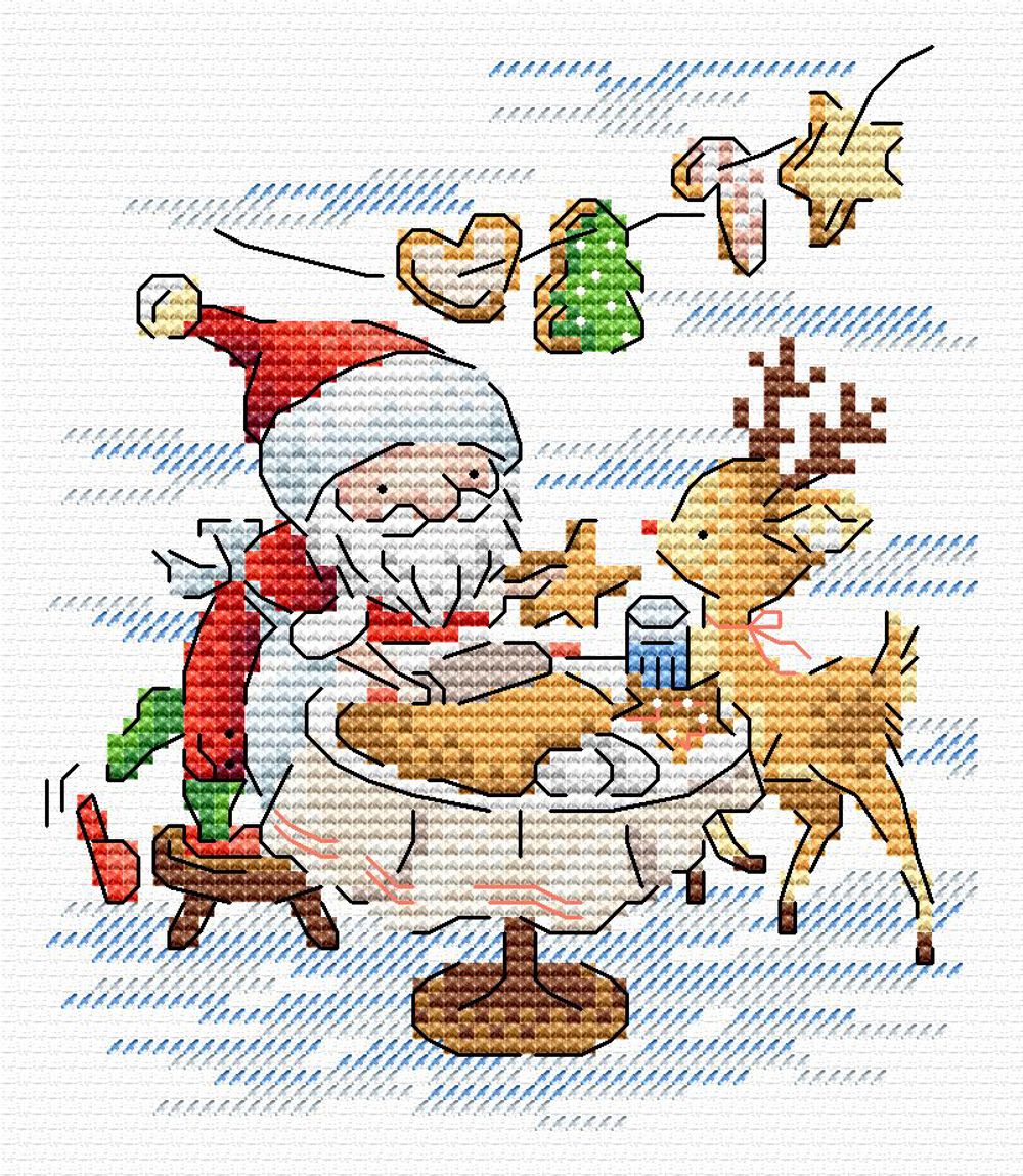 Набор для вышивания нитками МП Студия (Жар-птица), Сладкие угощения, 13х11 см