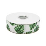 Лента репсовая (в рубчик) Монстера 25 мм, 22.86 м