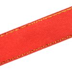 Лента атласная 1-сторонняя 15.0 мм / 22.86±1 метров, с золотой нитью, 163 красный, Globus