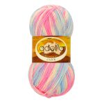 Пряжа Adelia Jane / уп.10 мот. по 50г, 227м, 03 бл.желтый-яр.розовый-голубой