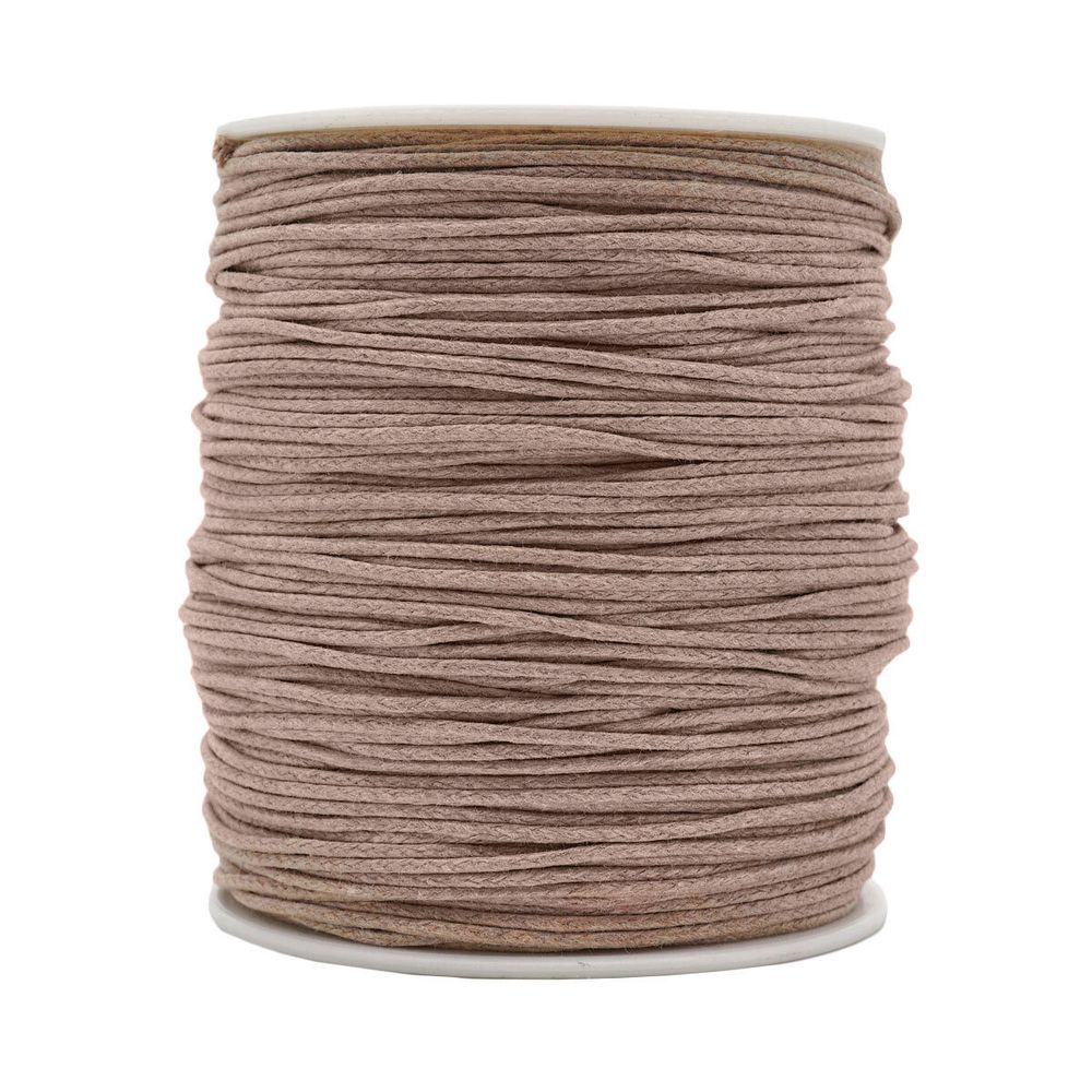 Шнур вощеный ⌀1.0 мм / 100 метров, 0371-9002 (С098 т.бежевый)