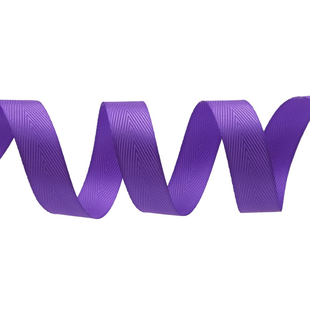 Лента декоративная ёлочка 25.0 мм / 20±1 метров, 34 фиолетовый