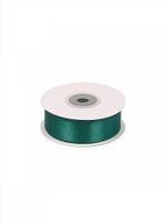 Лента атласная 1-сторонняя 25.0 мм / 22.5±1 метра, 3045 изумрудный, Magic4Hobby