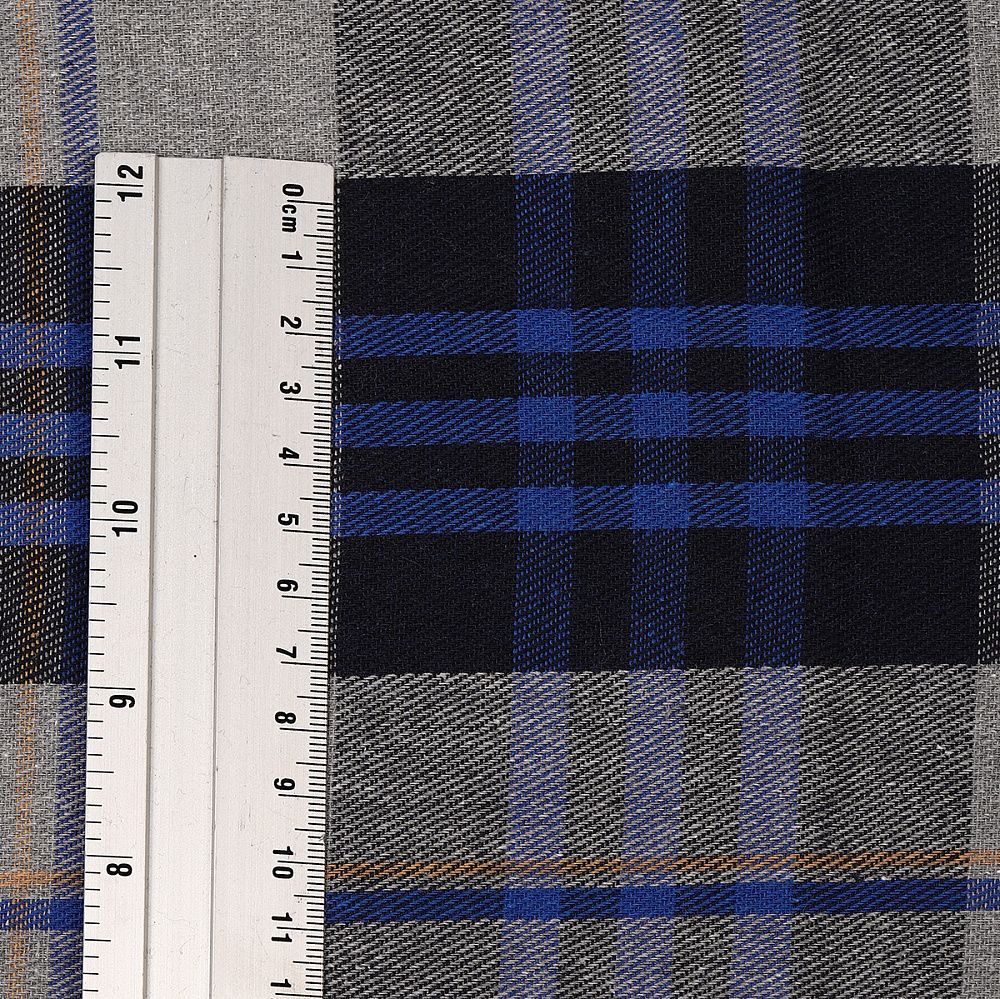 Фланель рубашечная 150 г/м², 150 см / 2 метра, TBY.Fl.T390.2, цв.390 синий