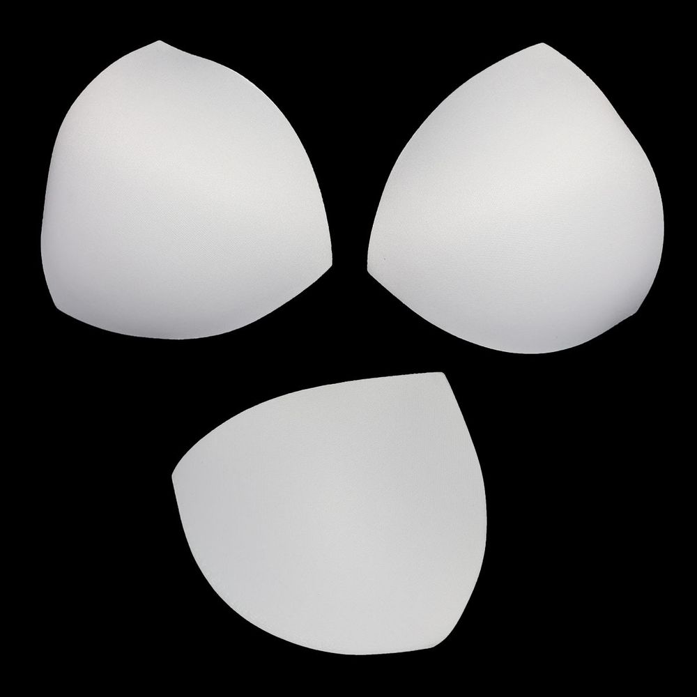 Бельевые чашечки для бюстгальтера треугольные б/уст., с равном. наполн., (8300), разм.40, 10 пар, 01-белый