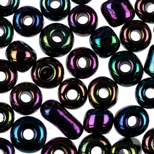 Бисер Zlatka 6/0 (4.1 мм), 100 г (10х10 г), №0409 бензиновый, GR