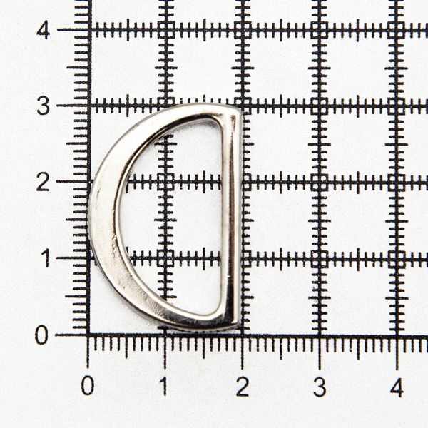 Полукольцо литое металл внутр. 25 мм (внешн. 30х20 мм), 2 шт, Hobby&Pro, никель