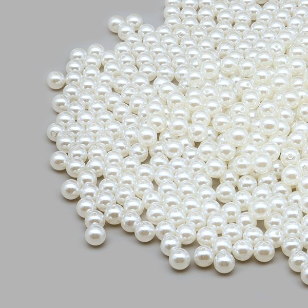 Бусины пластик ⌀12 мм, 500 г, 001 NL белый, Astra&Craft, 7706547/7738651