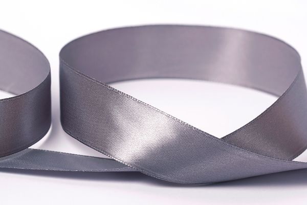 Лента атласная 1-сторонняя 25.0 мм / 33±2 метра, 126 серый, Gamma