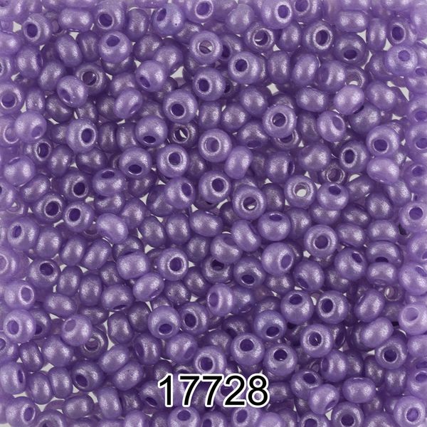 Бисер Preciosa 10/0 (2.3 мм), 500 г, 17728 (Ф475) сиреневый