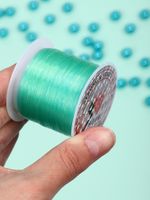 Нить-леска 0.3 мм, 100 м, цв. зеленый