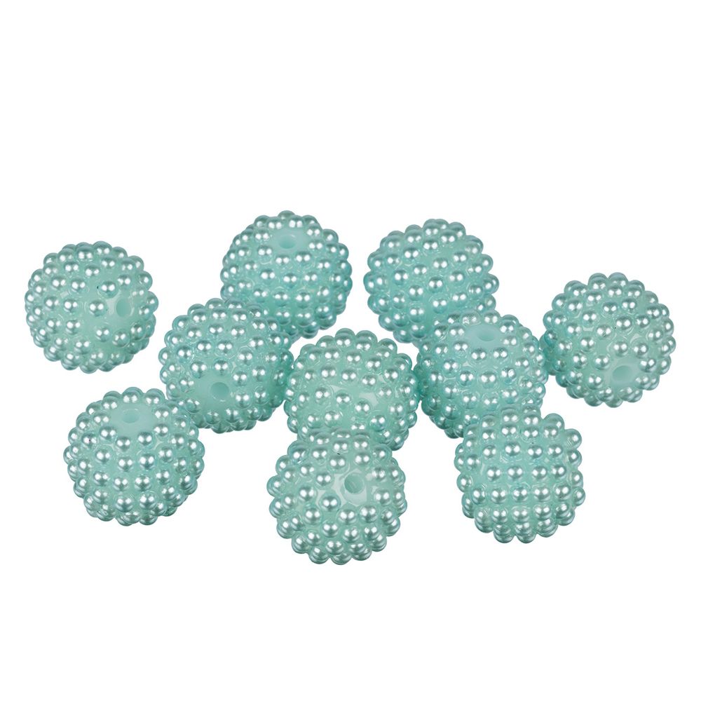 Бусины пластик ⌀18 мм, 10 шт, №12 св.голубой, Zlatka BWS-18 Бусины пластик ⌀18 мм, 10 шт, №12 св.голубой, Zlatka BWS-18