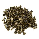 Хольнитены сумочные ⌀7 мм, h=9 мм, двухсторонние, BIG, латунь, 100 шт