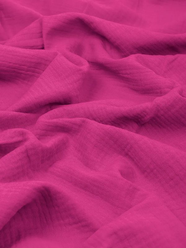 Муслин 125 г/м², 130 см / 25 метров, TBY.Mus.24723.51, цв.51 ярко-розовый