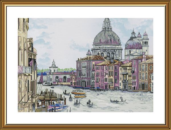 Набор для вышивания нитками Нова Слобода, Жемчужина Италии 41х28 см