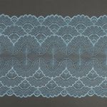 Кружево бельевое эластичное 195 мм / 3 м, 8034 цв.F198 голубой, Kruzhevo