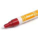 Маркер для ткани Darwi TEX Glitter, 2мм, с блестками, 490 алый