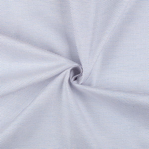 Ткань для пэчворка Peppy Бабушкин сундучок, рулон 112 см / 5 метров, БС-36 мл.горох бл.бл.розовый/синий, Peppy