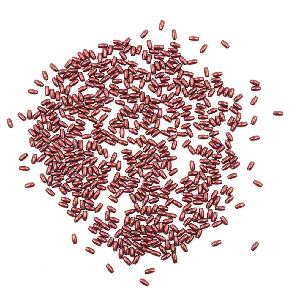 Бусины пластик (жемчуг) 3х6 мм, 15 г, Astra&Craft, J533 винный