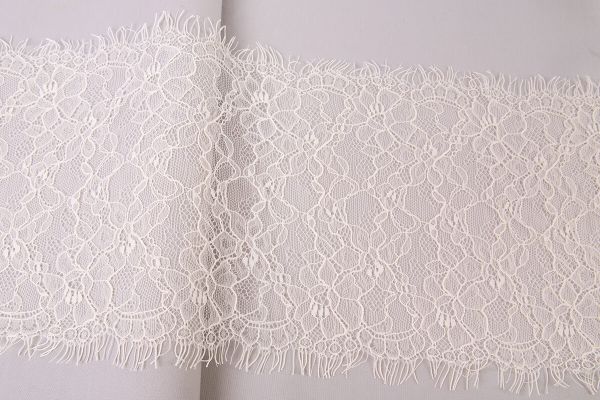 Кружево шантильи (реснички) 205 мм / 5х3 м, кремовый, Blitz LCE-32SH