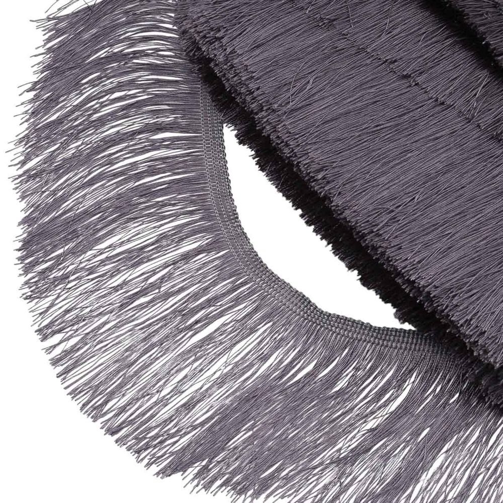 Бахрома отделочная широкая 120.0 мм / 25 метров, нитяная, 301 темно-серый, 0390-0310