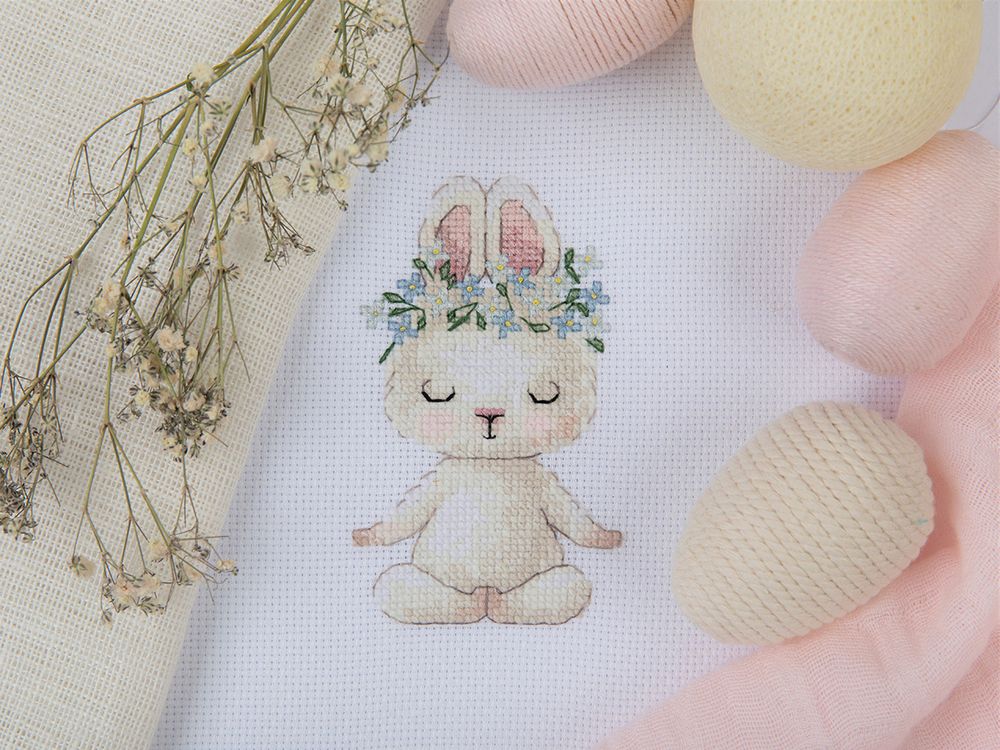 Набор для вышивания нитками Klart, Медитация, 13х9 см