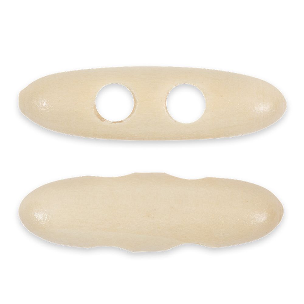 Пуговицы деревянные 40 мм, 24 шт, дерево, №277 бежевый, Blitz DRN 0120