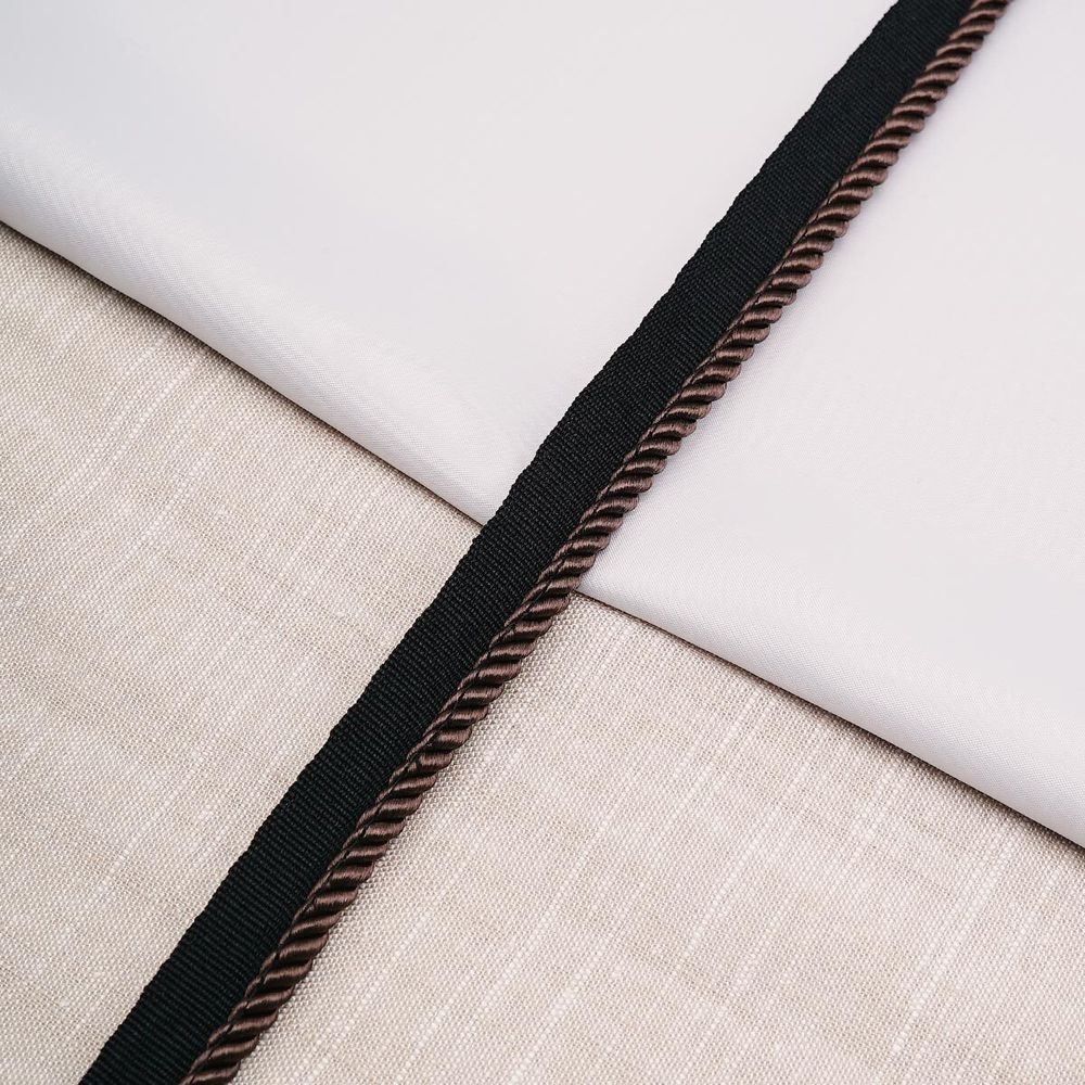 Кант витой 5 мм / 25 метров, черный/108 темно-коричневый, 3AR3294