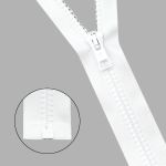 Молния трактор Arta Т6 (6 мм) 1 зам., разъем., 60 см, ОПТ. УП. 25 ШТ., 001 белый