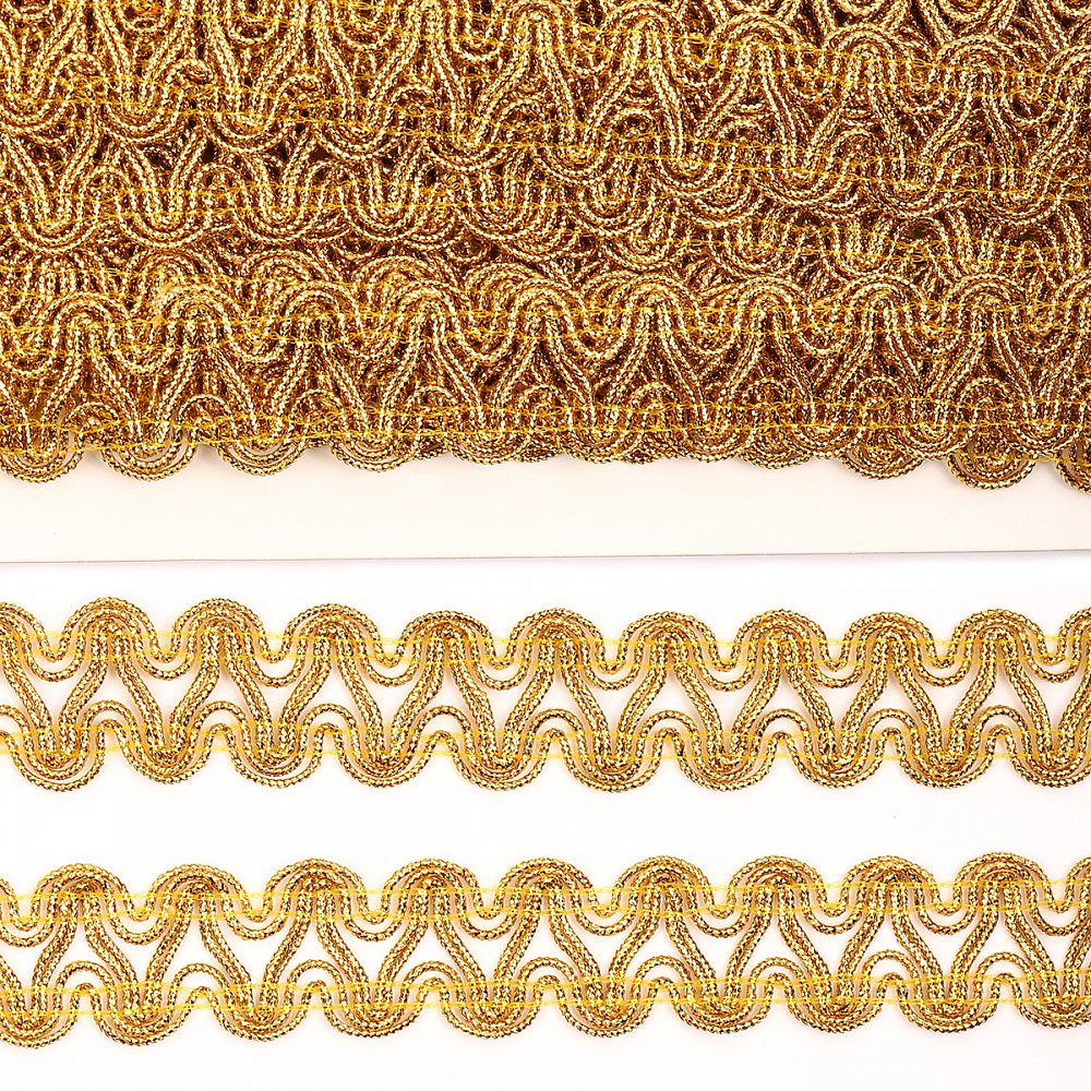 Тесьма отделочная 20 мм / 13.71 метров, TBY 913 цв.золото