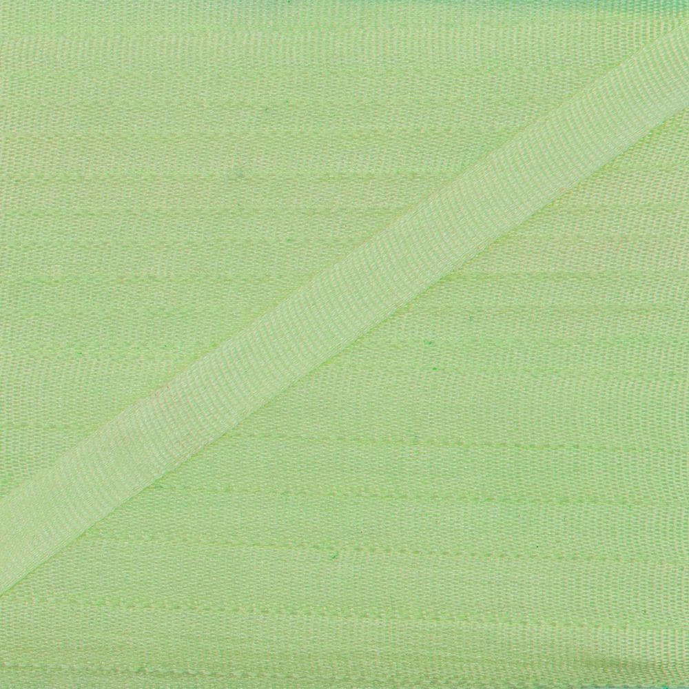 Лента (тесьма) шелковая 4.0 мм / 45.5±0.5 метров, №207 св.салатовый, Gamma SR-4