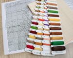 Набор для вышивания нитками LetiStitch, Отдых Санты у камина, 38,5х40 см