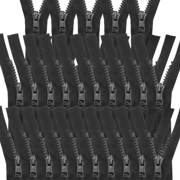 Молния трактор Arta Т6 (6 мм) 2 зам., разъем., 120 см, ОПТ. УП. 25 ШТ., 077 черный