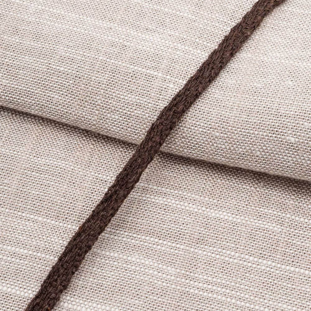 Тесьма (лента) киперная (100 х/б) 5 мм / 25 метров, рис. 9790, 1.4 г/м, т.коричневый, С3865Г17/1