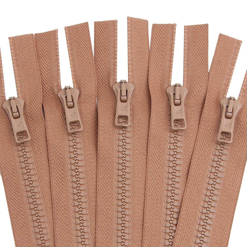 Молния трактор Arta Т6 (6 мм) 1 зам., разъем., 65 см, цв. 071 св.бежевый, уп.5 шт