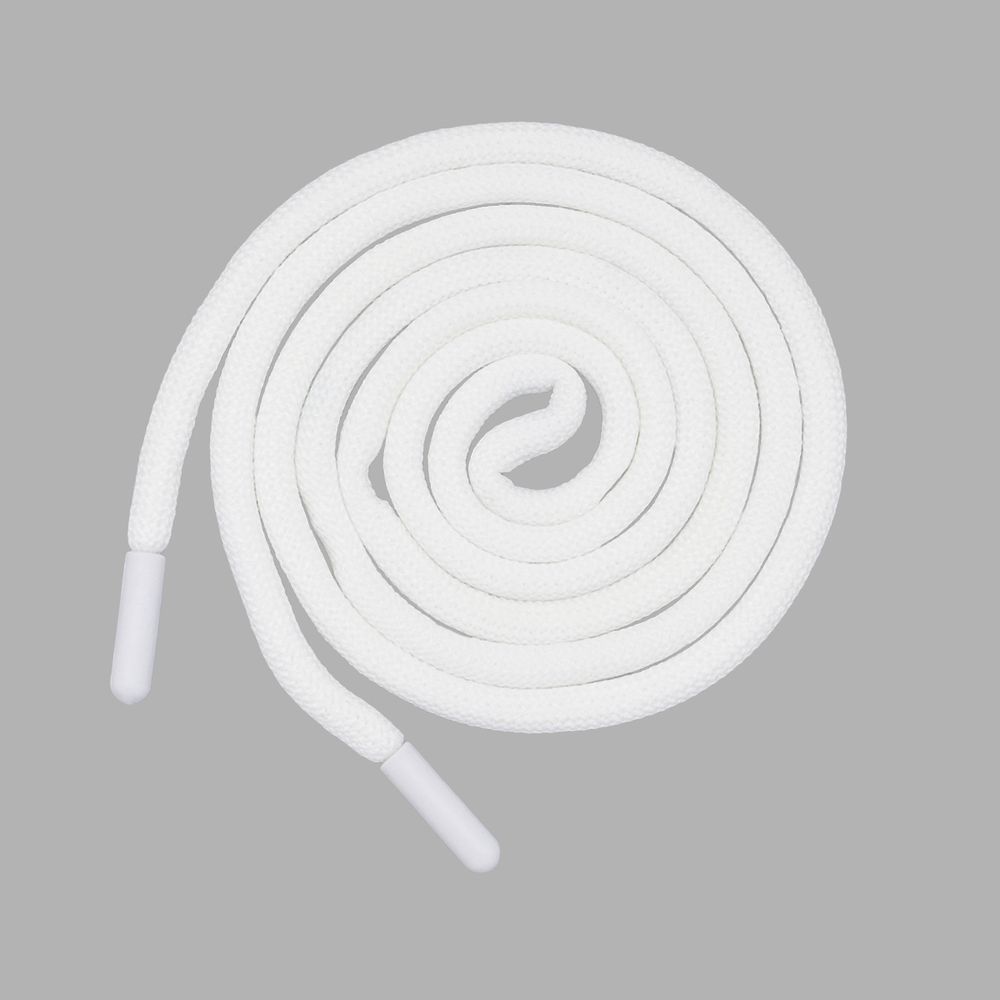 Шнурок декоративный круглый ⌀5.0 мм / 135см, 1 шт, 03 белый, 3AR2808