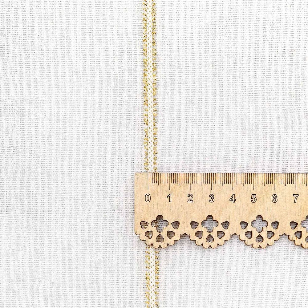 Шнур отделочный плетеный ⌀6.0 мм / 30 метров, белый, С886Г7